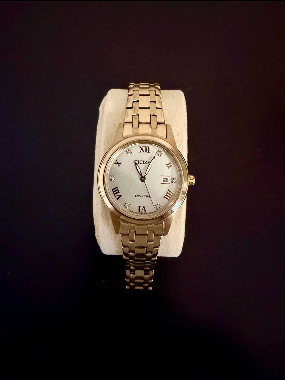 Citizen Gold Tone Women's Bracelet Watch with Diamonds